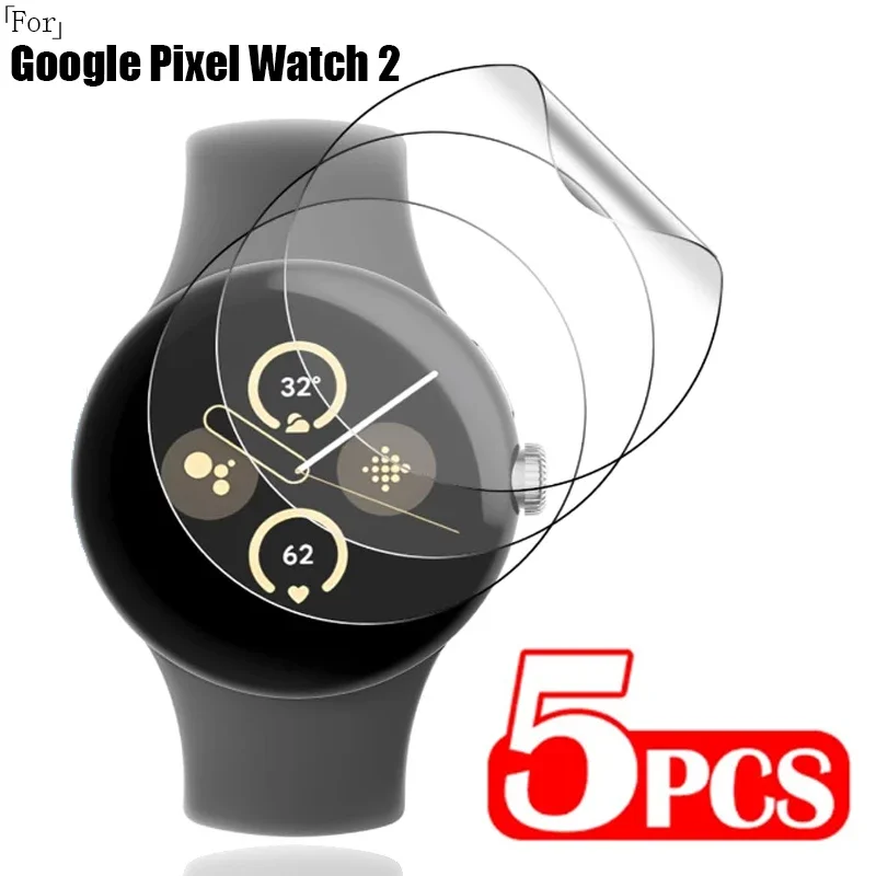 

Soft TPU Hydrogel Film Screen Protector for Google Pixel Watch2 Clear Slim Anti-Scratch Screen Protective Smartwatch Accessories