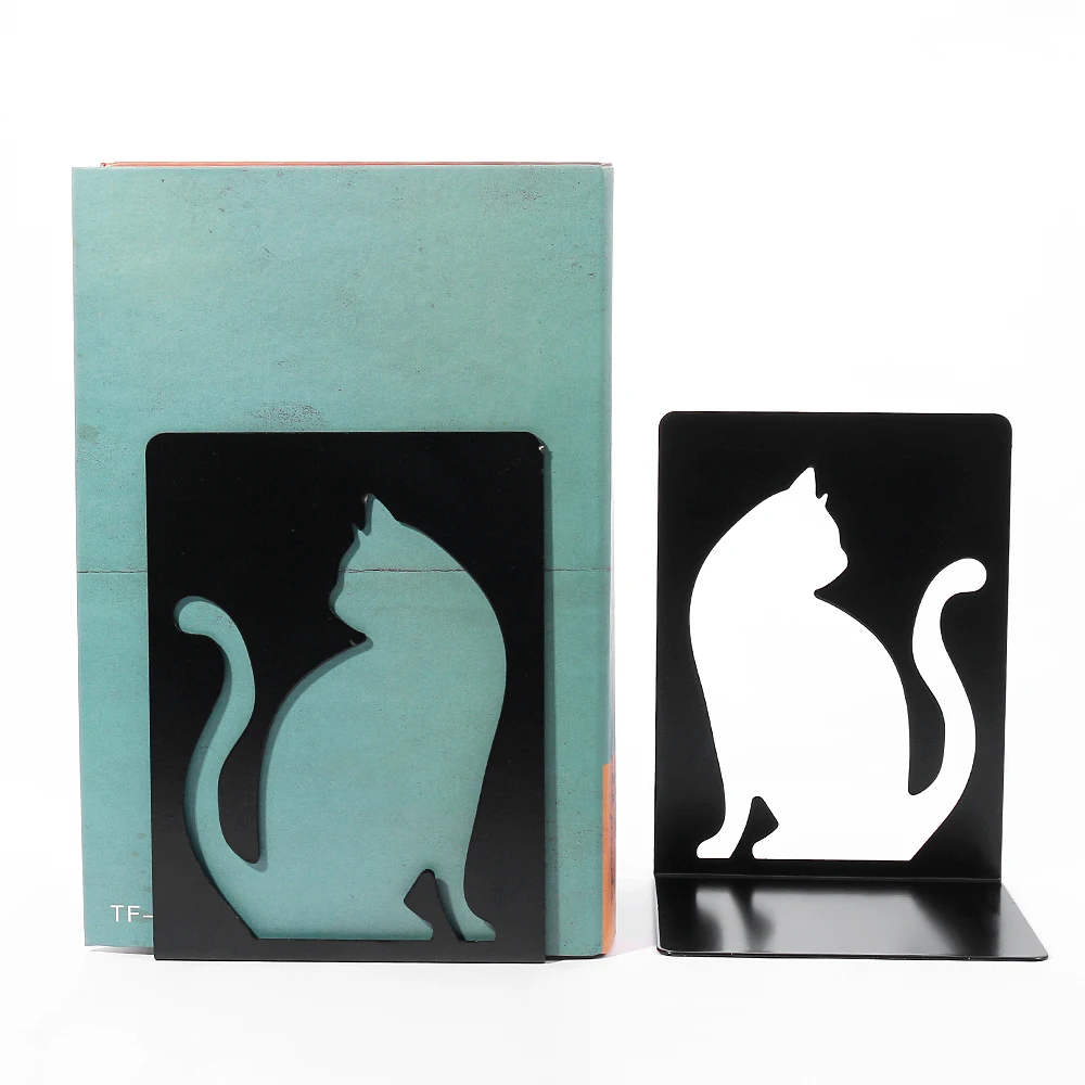 Beautiful Cat Book Ends For Shelves Duty Bookends For Heavy Book Iron Bookends Organizer rack Stand Shelf book organizer book holder book stand book terminal