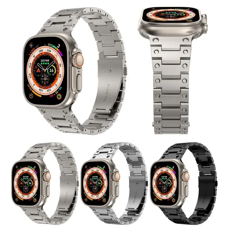 Premium Stainless Steel Metal Strap for Apple Watch - Elegant Bracelet Band