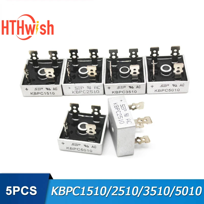 Diode Bridge Rectifier 5PCS KBPC5010 KBPC1010 KBPC1510 KBPC2510 KBPC3510
