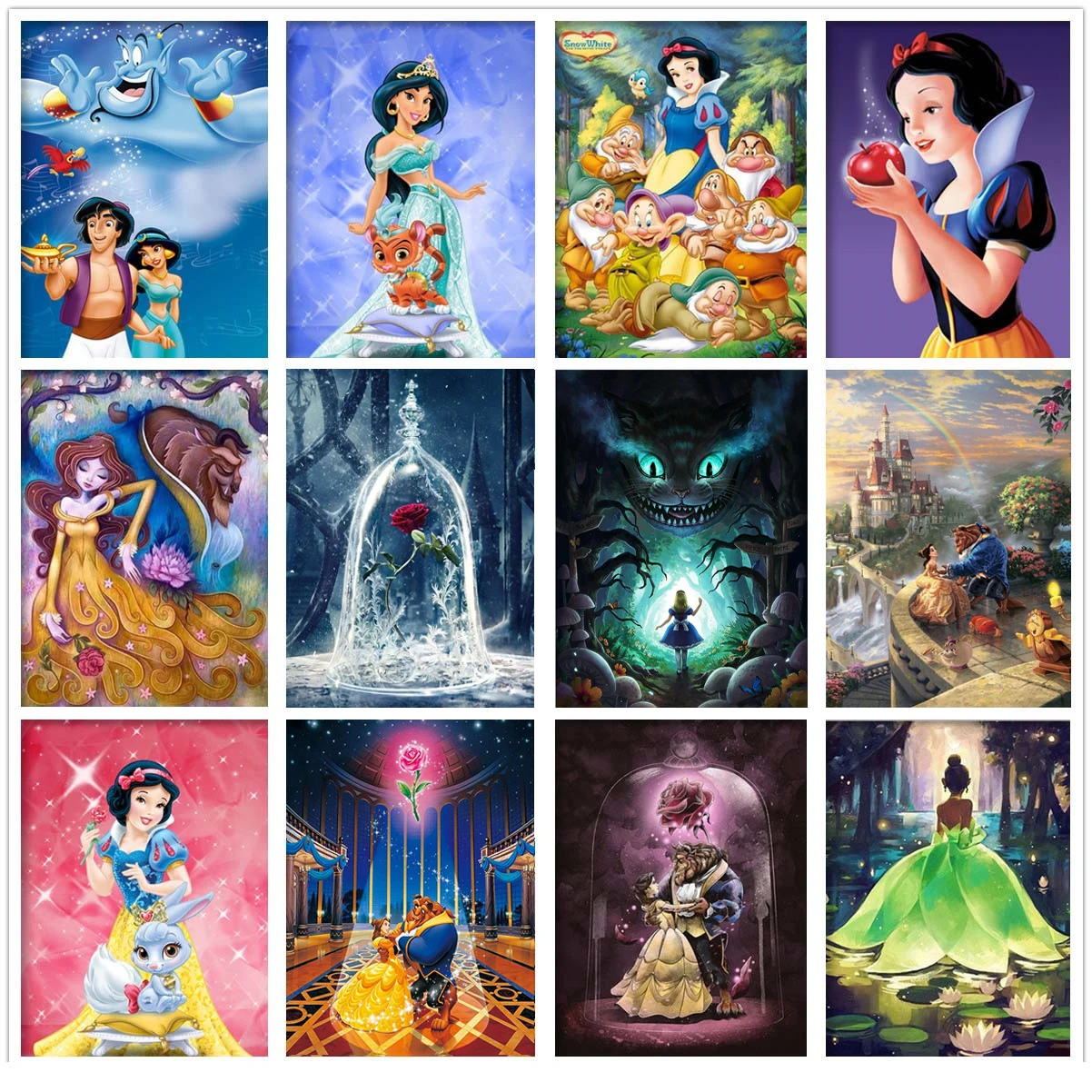 Diy 5d Alice In Wonderland Forest Mushroom Tree Full Disney Diamond  Painting Kits Art Cartoon Paint By Diamonds Embroidery - Diamond Painting  Cross Stitch - AliExpress