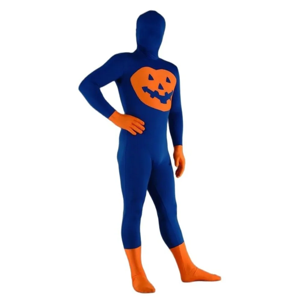 

Halloween Pumpkin Cosplay Costume Zentai full body catsuit Fancy Dress Costumes Spandex jumpsuit
