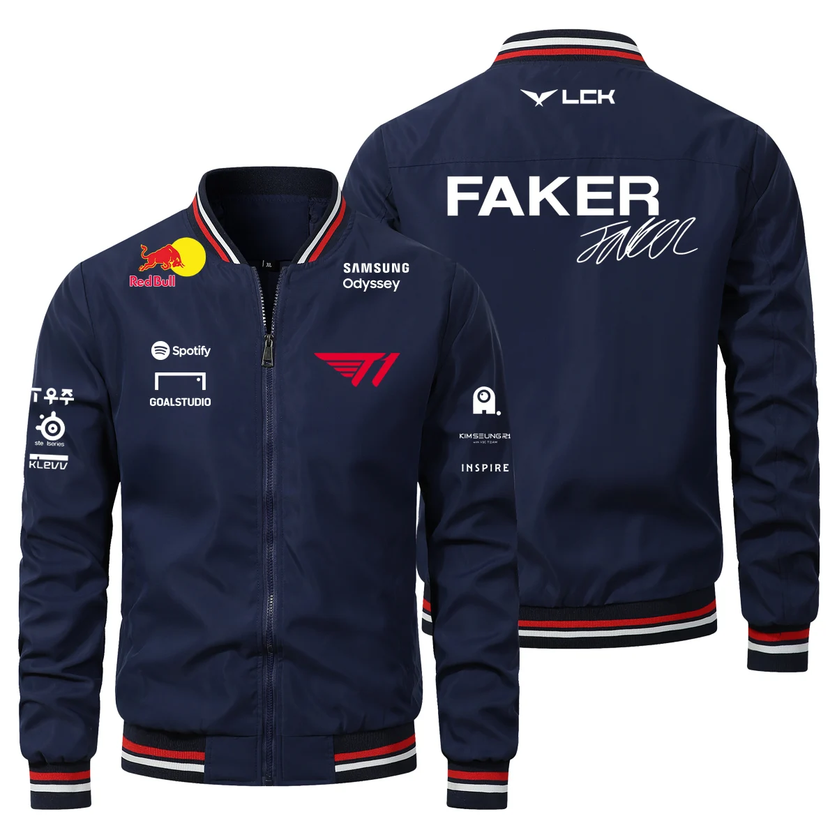 セール)T1 FAKER 2022 T1 CON 無敵艦隊 ジャケット 2025 New T1 Esports Team Five-Star Champion Uniform Jacket