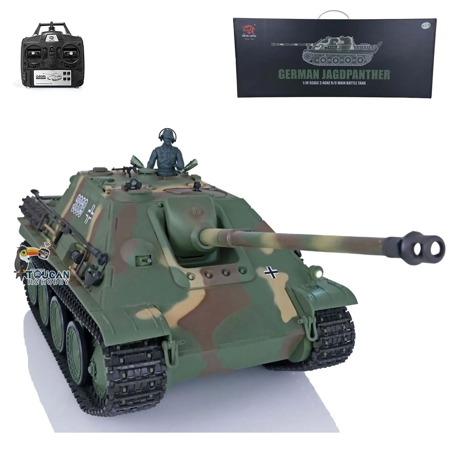 2.4G Heng Long 1/16 Scale 7.0 Plastic Version Jadpanther RTR RC Tank Model 3869 Cars Vehicle Gifts TH17437 3