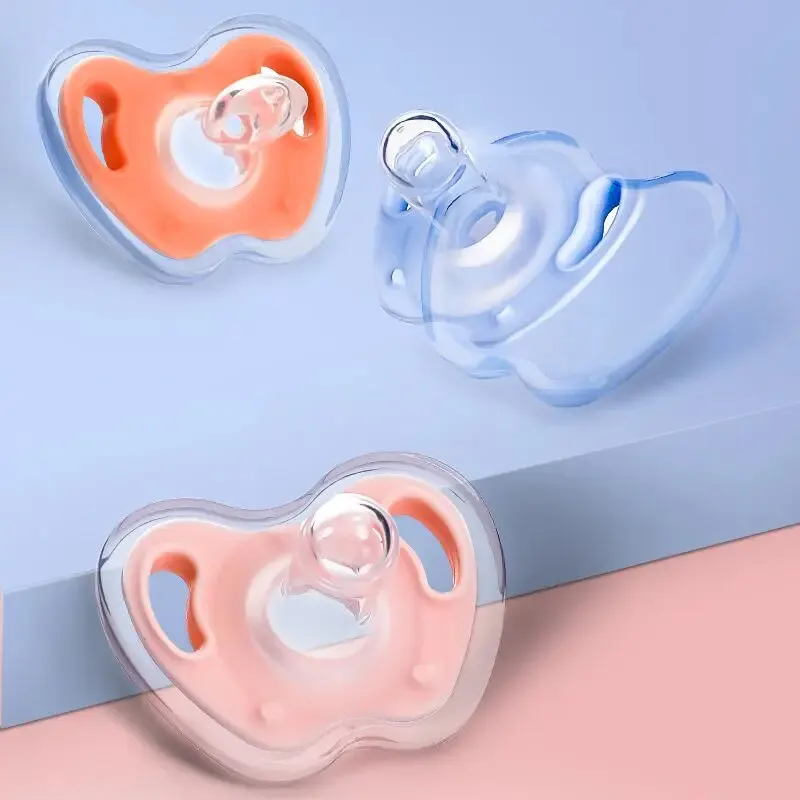 Baby Pacifier For Soothing Nighttime Sleep Breathable Design Apple Shape Baby Silicone Accessories 1 Pcs silicone pacifier