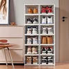 Shoes Storage Box Foldable Transparent Sneaker Shoe Organizers Cabinet Stackable Dustproof High-top Cabinet Shoe Rack Shelf 5