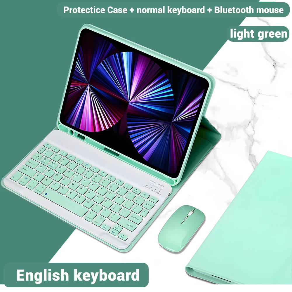 Illuminated Tablet Keyboard Case with Magnetic Attachment