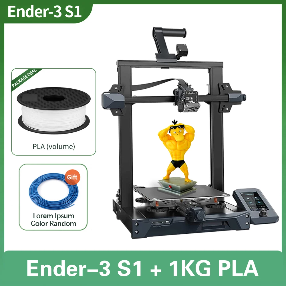 2022 Creality Ender 3 S1 3D Printer High Precision Dual Z-axis Upgraded Sprite Dual Gear Direct Extruder CR Touch Auto Bed Level 3d printing business 3D Printers