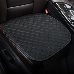 Premium PU Leather Car Seat Cover - Minimalist Design, Wear-Resistant & Durable (Style 1 Black)