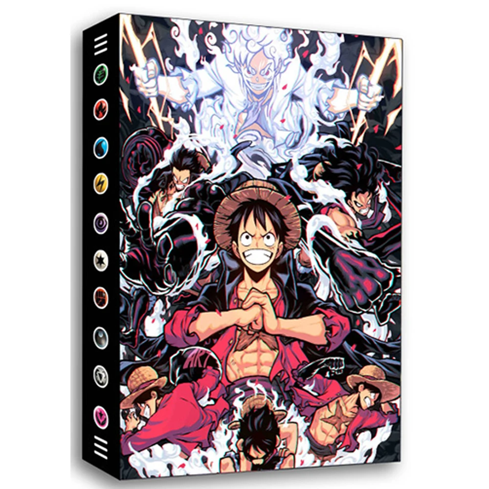 ONE PIECE Cards Album 240Pcs Card Book Map Letters Holder Binder Monkey D. Luffy Roronoa Zoro Anime Card Protector Notebook Gift