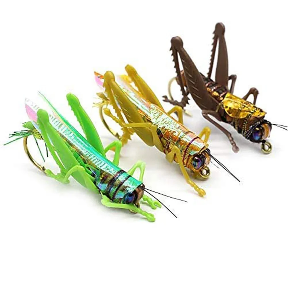 1Pc 2# 6# Insect Fishing Lures Road Simulation Grasshopper Fishing Bait Squid Hard Artificial Baits Bass Lure Fishing Tackle