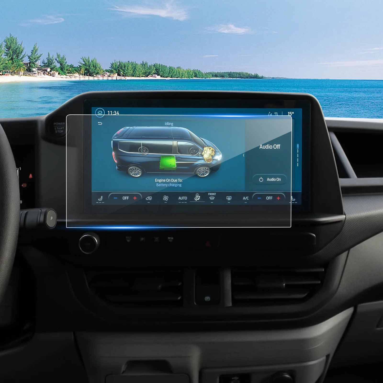 LFOTPP Nano Displayschutzfolie für Ford Tourneo Custom/Transit Custom -Zoll SYNC 4 Display Ford Tourneo Custom Zubehör