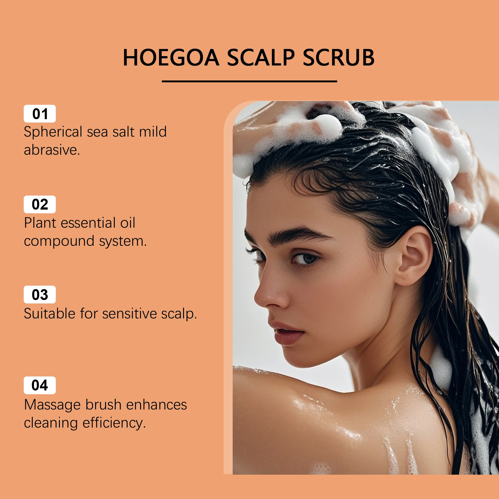 Hoegoa  Scalp Nourishing Scrub - Gentle Cleansing, Exfoliating, Scalp Care, Smoothness, Moisturizing & Refreshing Scrub 1set