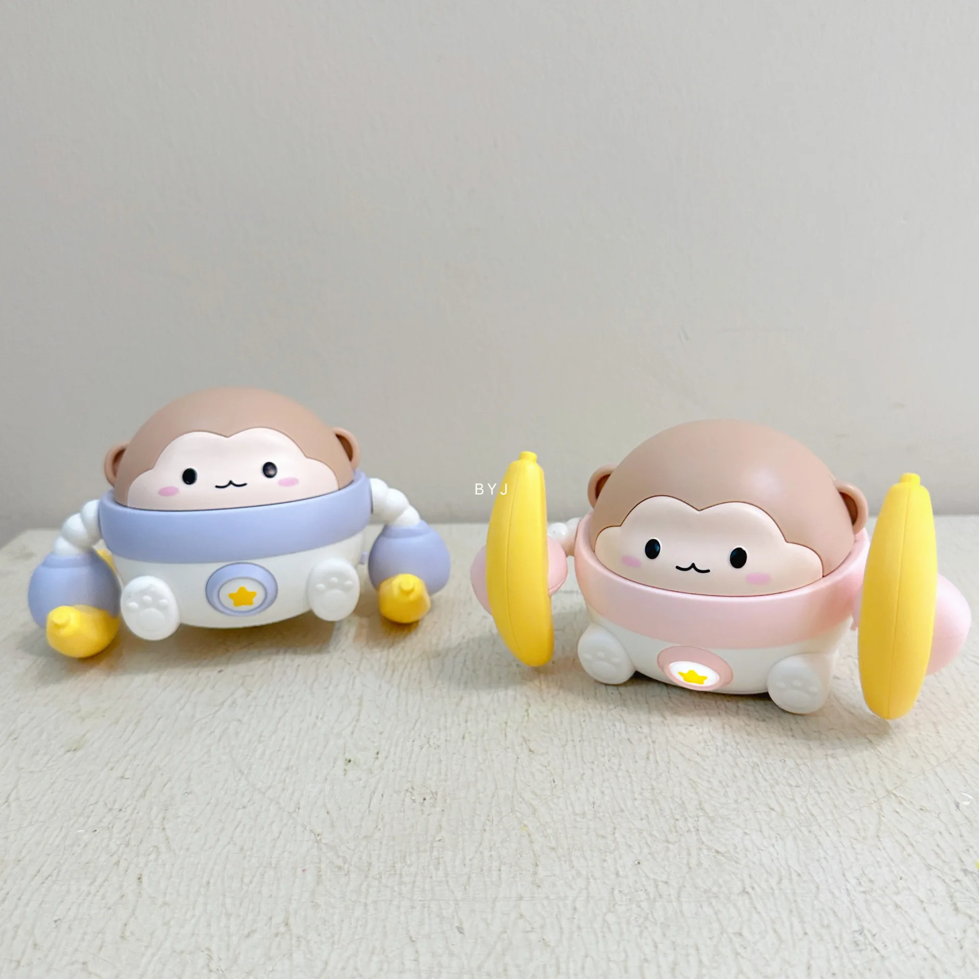 

Cartoon Cute Banana Tumbling Monkey Electric Toy With Light Music Children Baby Head Up Training Learning To Crawl Puzzle Toys