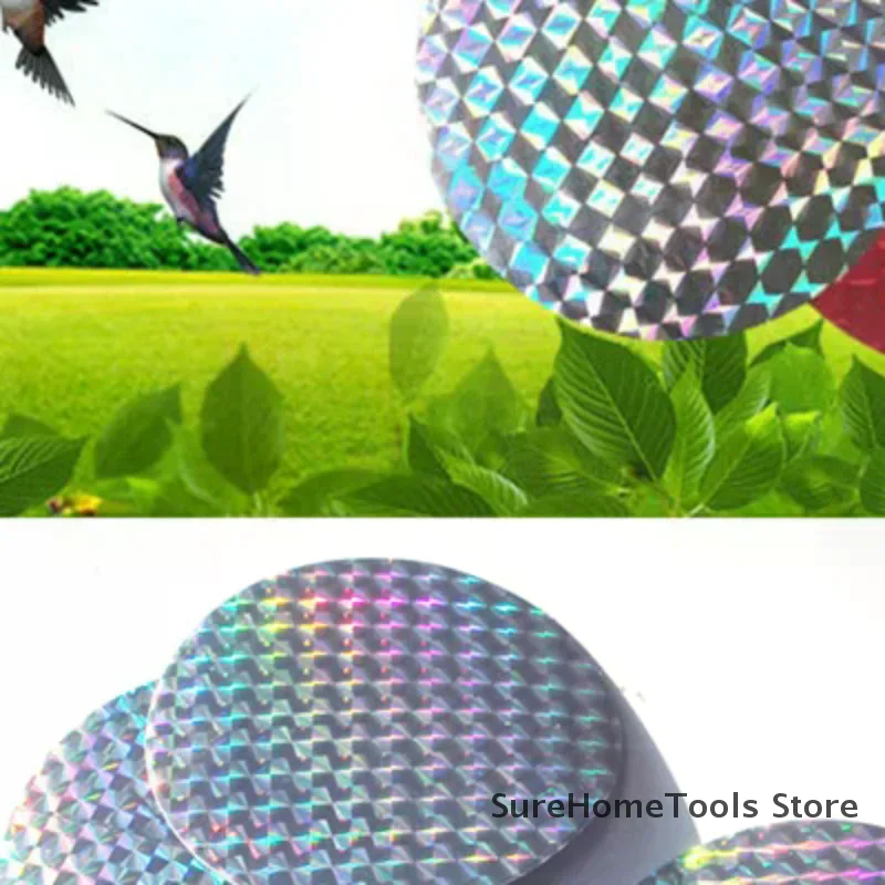 20pcs Bird Repellent Tape Reflective Anti Bird Scare Eflective Stick Tape Pigeon