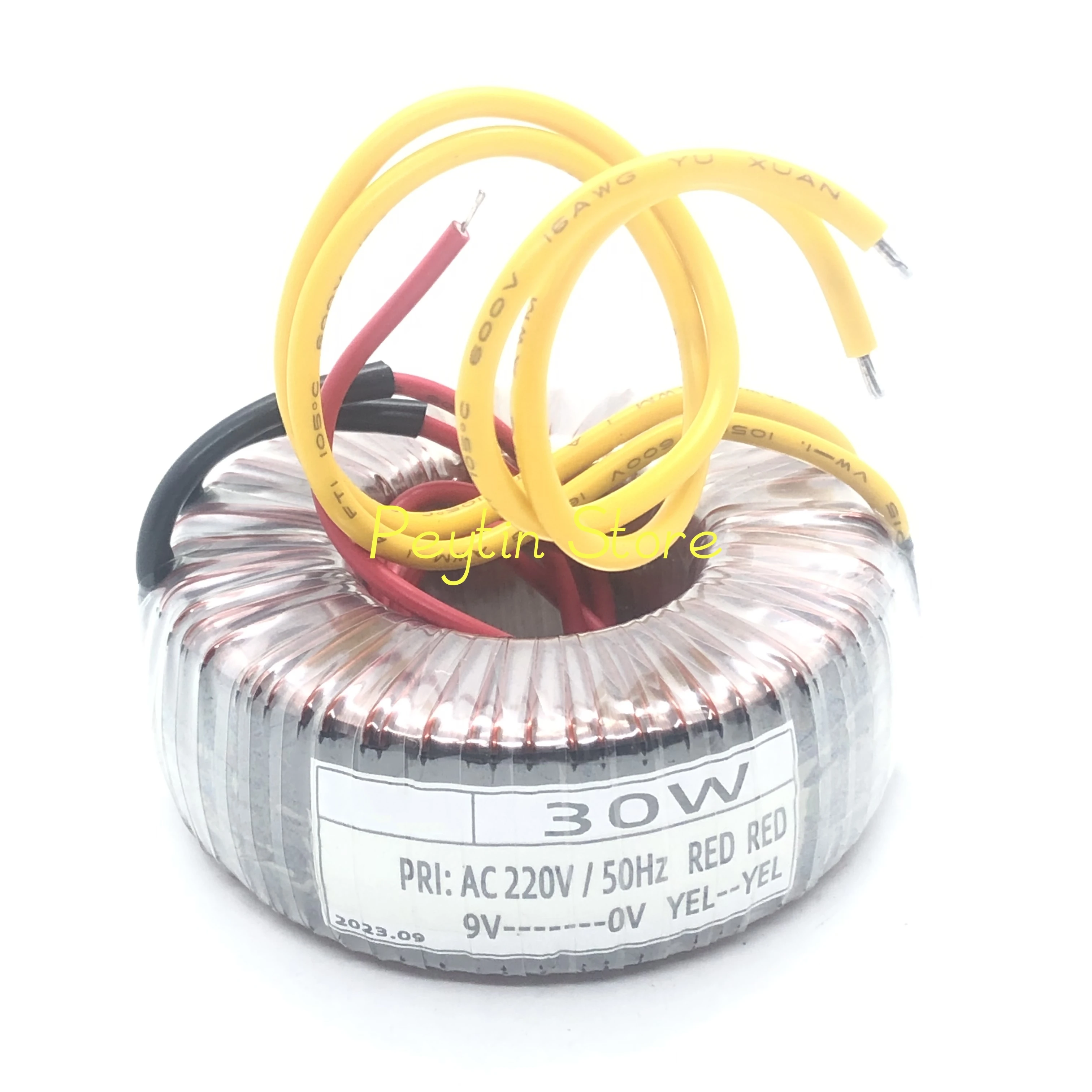 Transformador Toroidal Entrada 220v 50hz Saída 9v Amplificador de Potência Anel Transformador 1pc 30w 30va