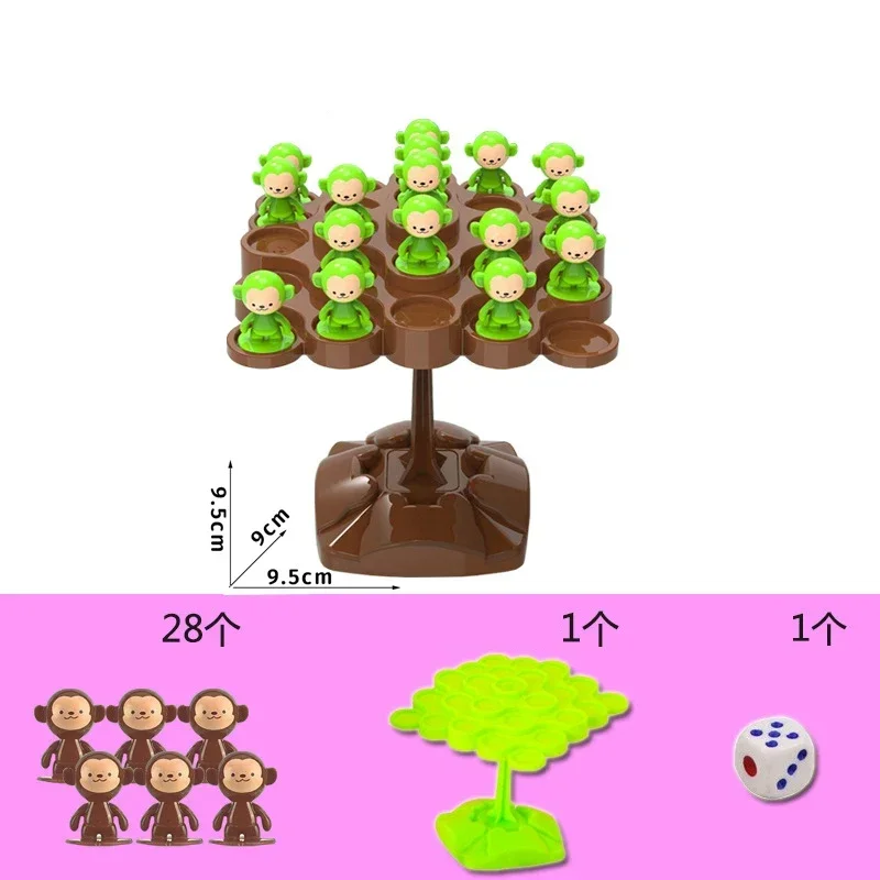 Creative Balancing Tree Toy Digital Monkey Balance Scale Educational Number Board Game Kids Learning Toys Montessori Math Toy 6