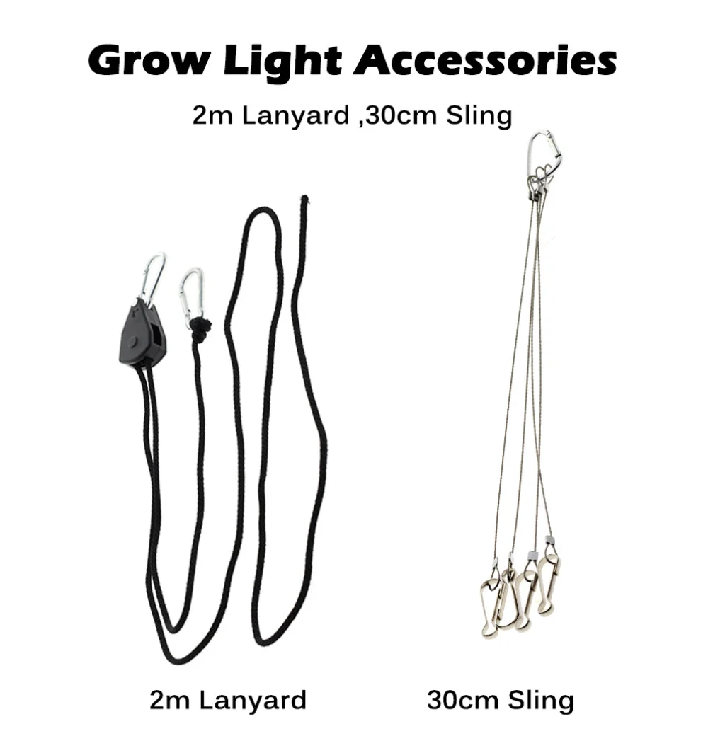

Adjustable Rope Hanger For LED Grow Light ,304 Stainless Steel Basket Plant Hanger Holder Light Hanging Wire Rope, Chain Hook
