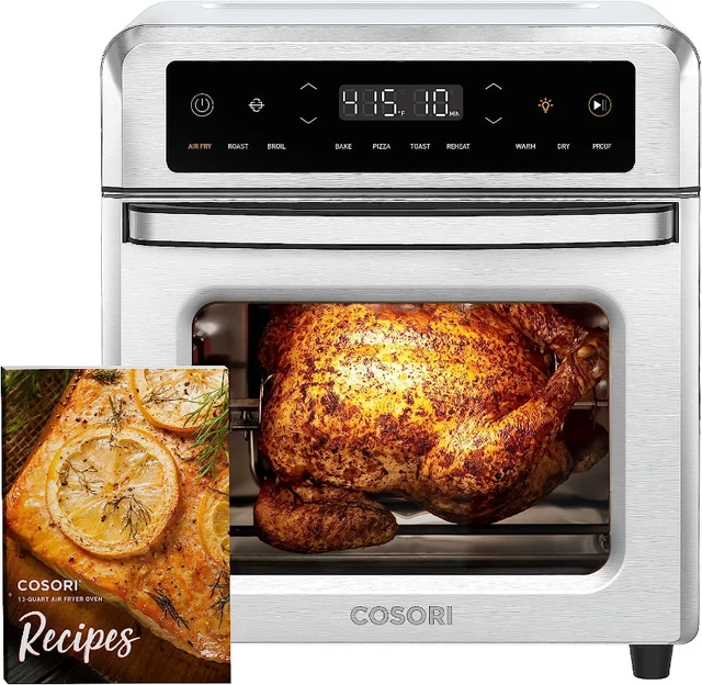 COSORI Air Fryer Toaster Oven, 13 Qt Airfryer Fits 8 Pizza, 11-in
