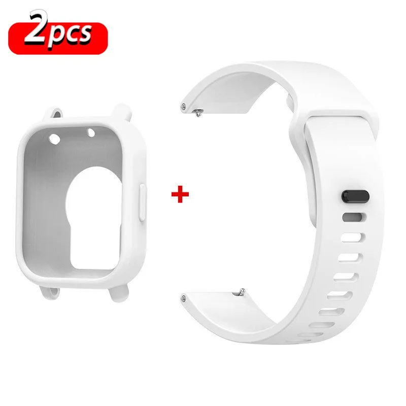 Premium Silicone Strap and Case for Active Smartwatch Bands