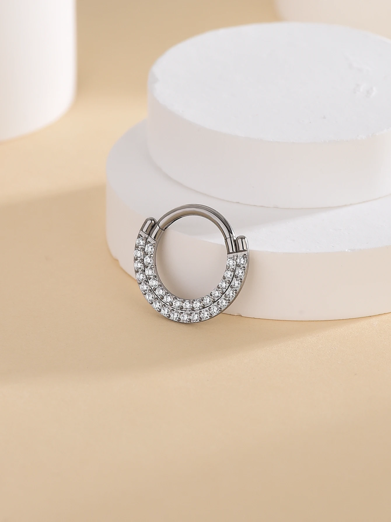 G23 Titan Piercing Nasenringe Clicke Septum Hoops Körperschmuck Ohrringe ASTM F136 16G Knorpel Tragus Membran Titan Scharnier – Detail 9