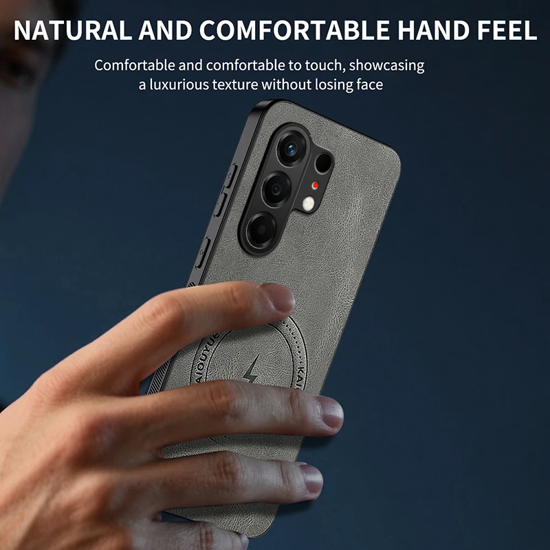 Luxury Classic Leather Magnetic Phone Case - Premium Protection Cover