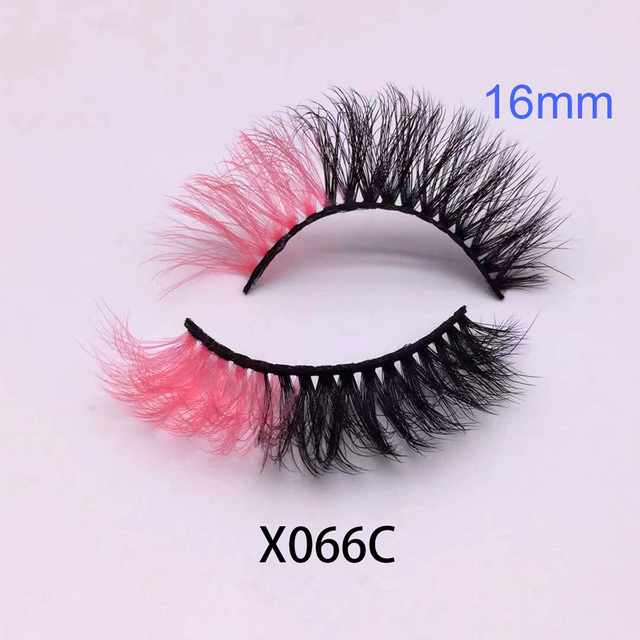 Mix Color False Lashes Ombre Natural Long Colorful Eyelashes Bulk Dramatic Makeup Fake Lash Party Colored Lashes Wholesale