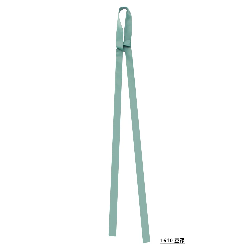 Handgefertigter 160 cm koreanischer dünner Schal für Damen, ganzjährig, dekoratives Band, Gürtel, Halsband, Taschengurt, reine Farbe, leicht, modisch – Detail 14