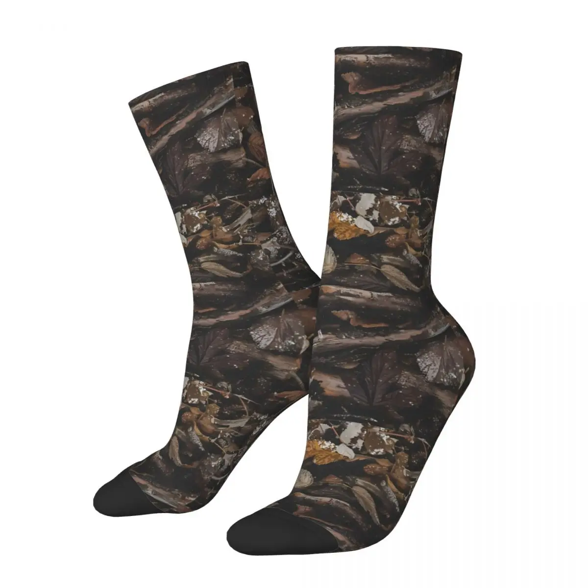 

Real Tree Camouflage Leaves Men Women Socks Outdoor Novelty Spring Summer Autumn Winter Stockings Gift