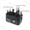 All in One Universal International Plug Adapter 2 USB Port 1 Type C World Travel AC Power Charger Adapter AU US UK EU Converter 4