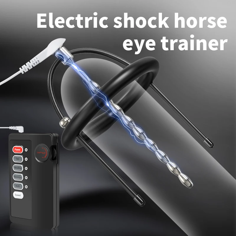 Penis Plug Dilator Extender Electric Shock Insert Urethra Stick for Delayed Ejaculation Penis Sex Toys