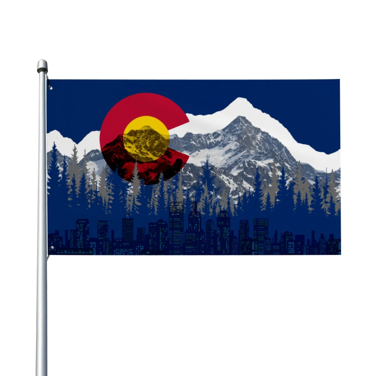 

Colorado Mountain Flag 90x150cm Indoor And Outdoor Decoration Banner Size Pattern Logo Custom DIY Flag