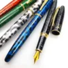 Kaigelu 222 fountain pen pure copper rod rotating cap titanium-plated nib with rotating ink absorber school office gift pens 5