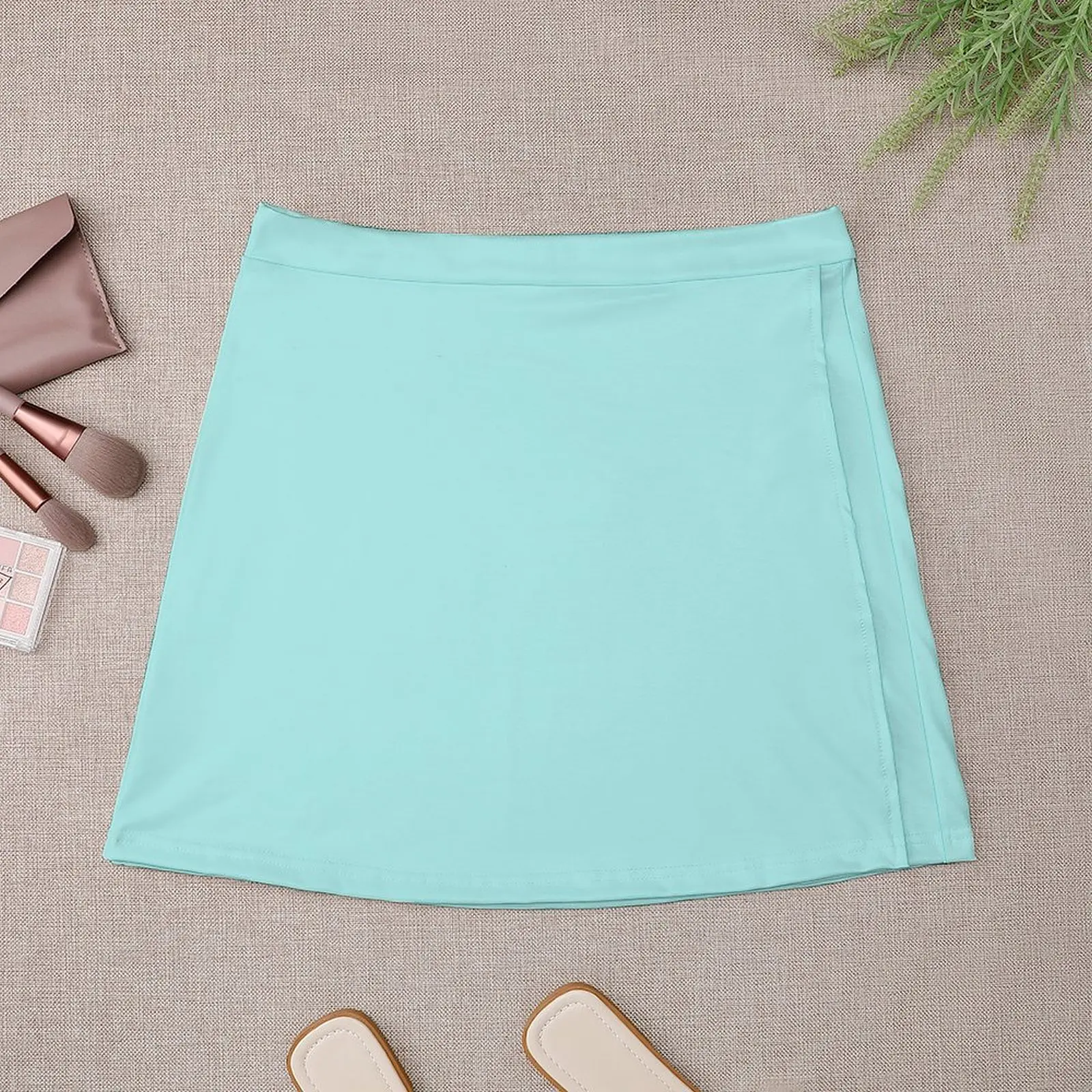 Pale Turquoise Mini Skirt korean women's clothes summer dress women 2024 mini skirt for women kpop