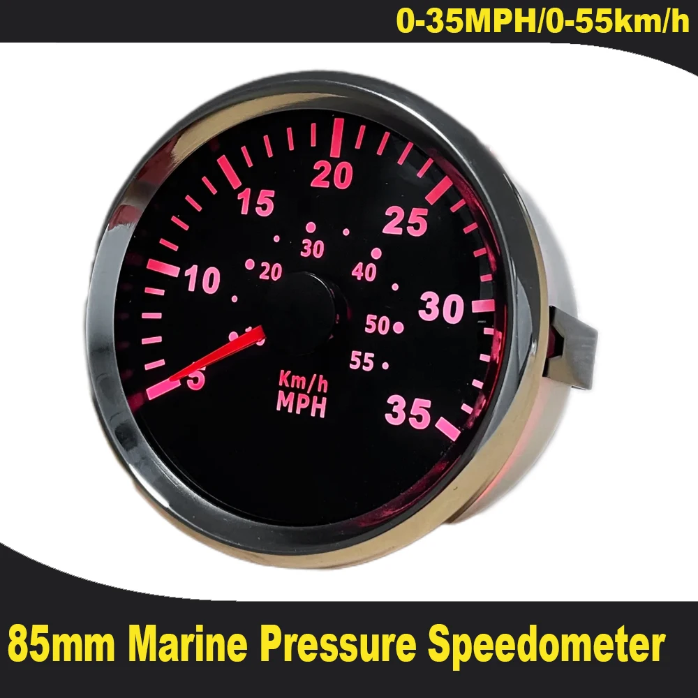 Pitot Speedometer 85mm VDO Allentare Yellow/Blue 60MPH 3-3/8" 