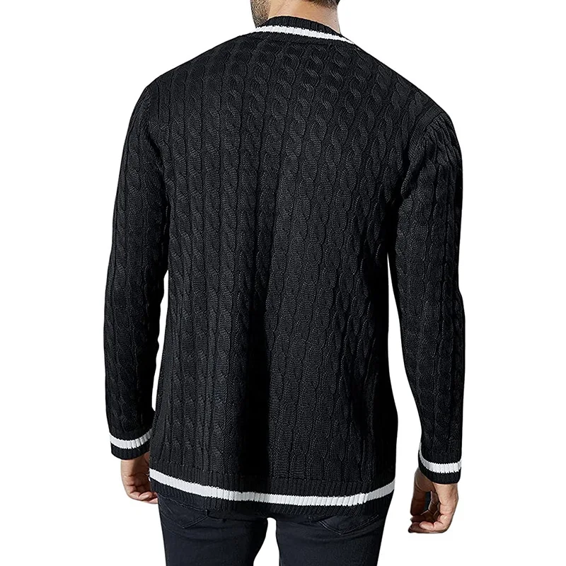 Men's Sweater Cardigan Autumn And Winter New Color Knitting Shirt Europe And The United States Casual Large Size Sweater