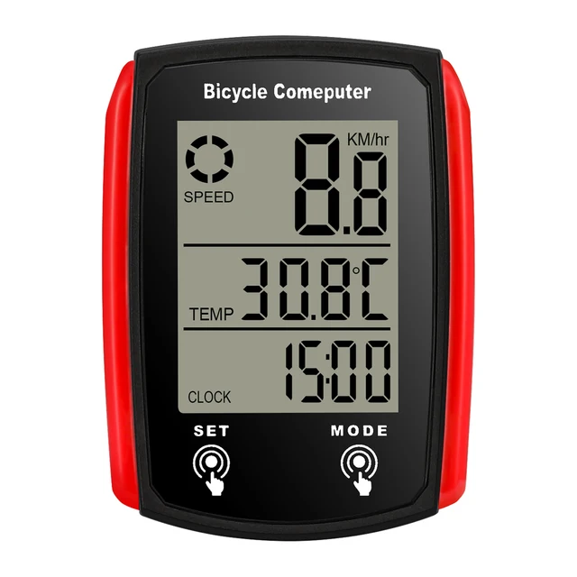 Wired Bike Computer with 19 Functions & Backlight 3