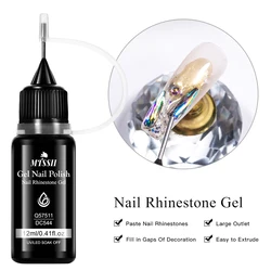 Premium Nail Rhinestone Gel - Alcohol - Free, Precision Application, Strong Hold, Glossy Finish (Q57511)