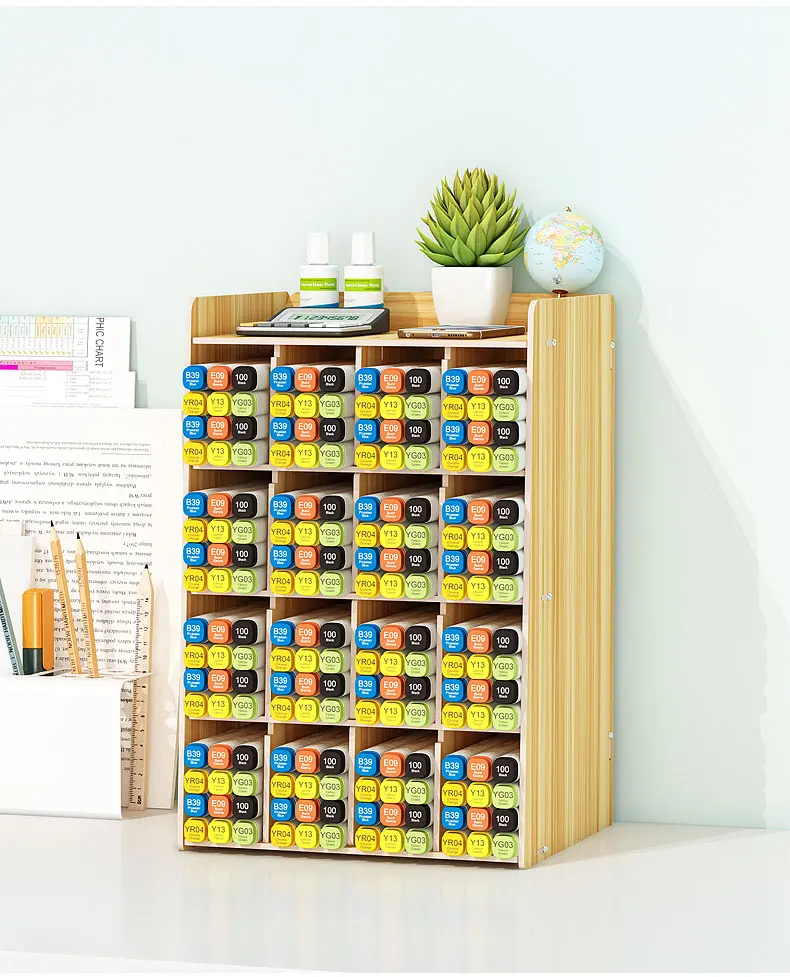 Lot De 50 Bâtons à Gratter En Bois + 1 Trousse De Rangement – Accessoire De Peinture Pour Enfants – Créativité Et Loisirs