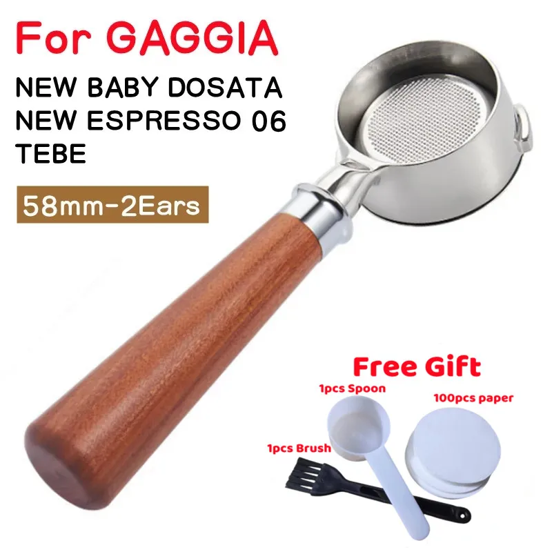 Per Gaggia New Baby Dosata/New Espresso 06/Tebe Macchina Per Caffè Espresso Portafilter Senza Fondo 58Mm Portafiltro Strumento Barista
