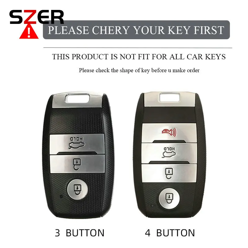 New TPU Car Key Case Cover Fob For KIA Sportage Cerato Optima K2 K3 K4 K5 RIO Picanto Soul Sorento Sedona Keychain 3 4 Buttons Key Case Cover