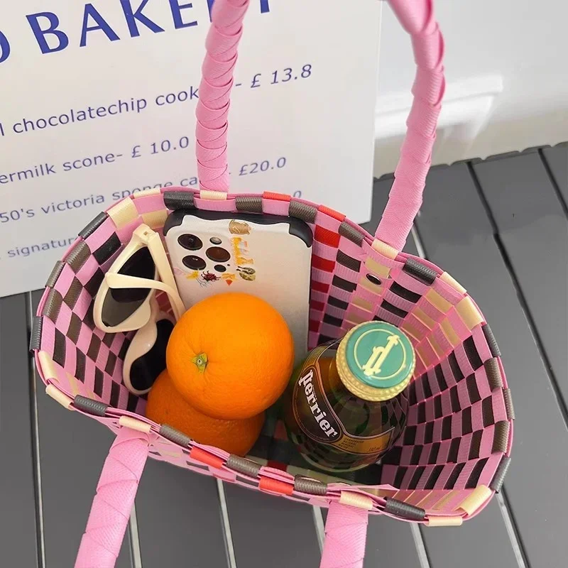 Rattan Women Bag Basket Luxurious Designer Brand Fashion Summer Female Shoulder Handbag High-quality Women Shopping Bags Purse 6