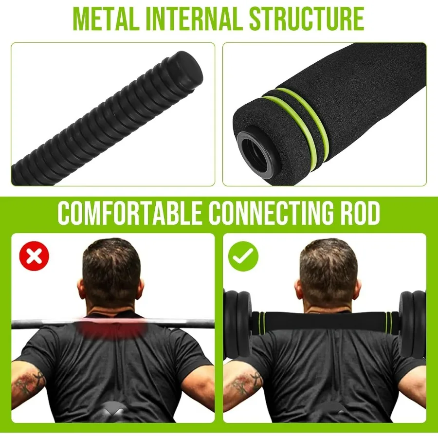 4-In-1 Adjustable Dumbbell Set - Dumbbell/Barbell/Kettlebell/Push Up Stand for Home Gym