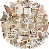 10/25/50pcs Aesthetic Vintage Diary Graffiti Stickers for DIY Scrapbooking Suitcase Water Bottle Phone Guitar Laptop 2
