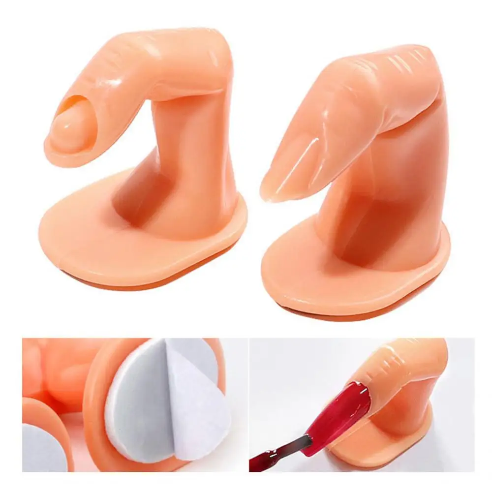 Description Picture 3 of item1Pcs Practice Finger Manicure Beginners Training Acrylic UV Gel Hand Finger Design False Nail Tips Model DIY Display Tools