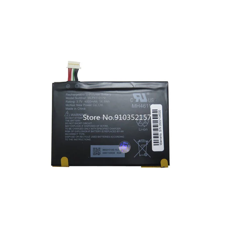 

Laptop Battery For McNair MLP4110172 3.7V 4000mah 14.8Wh New