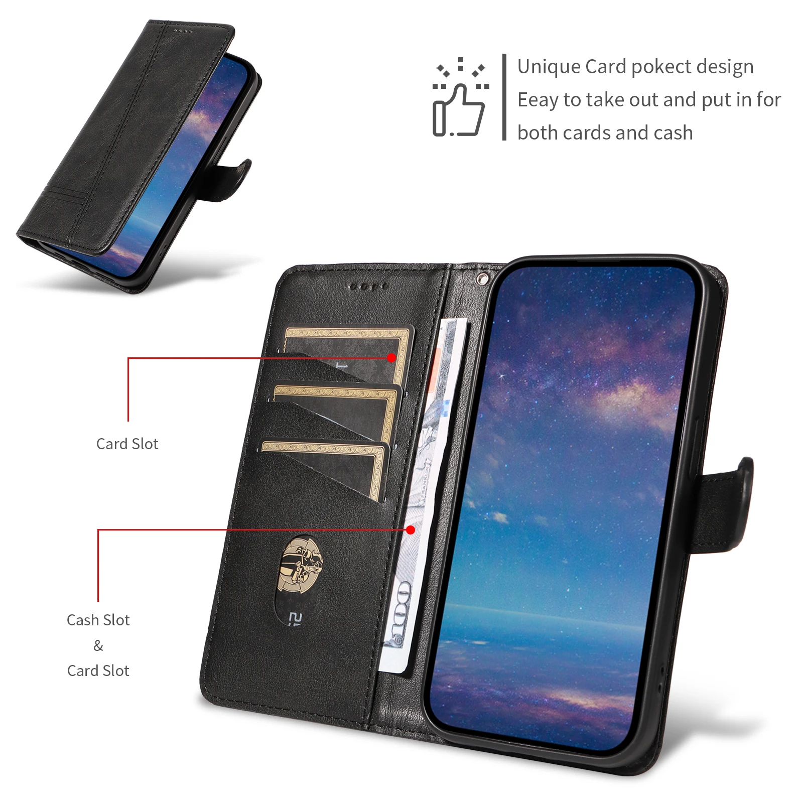 Leather Wallet Phone Case