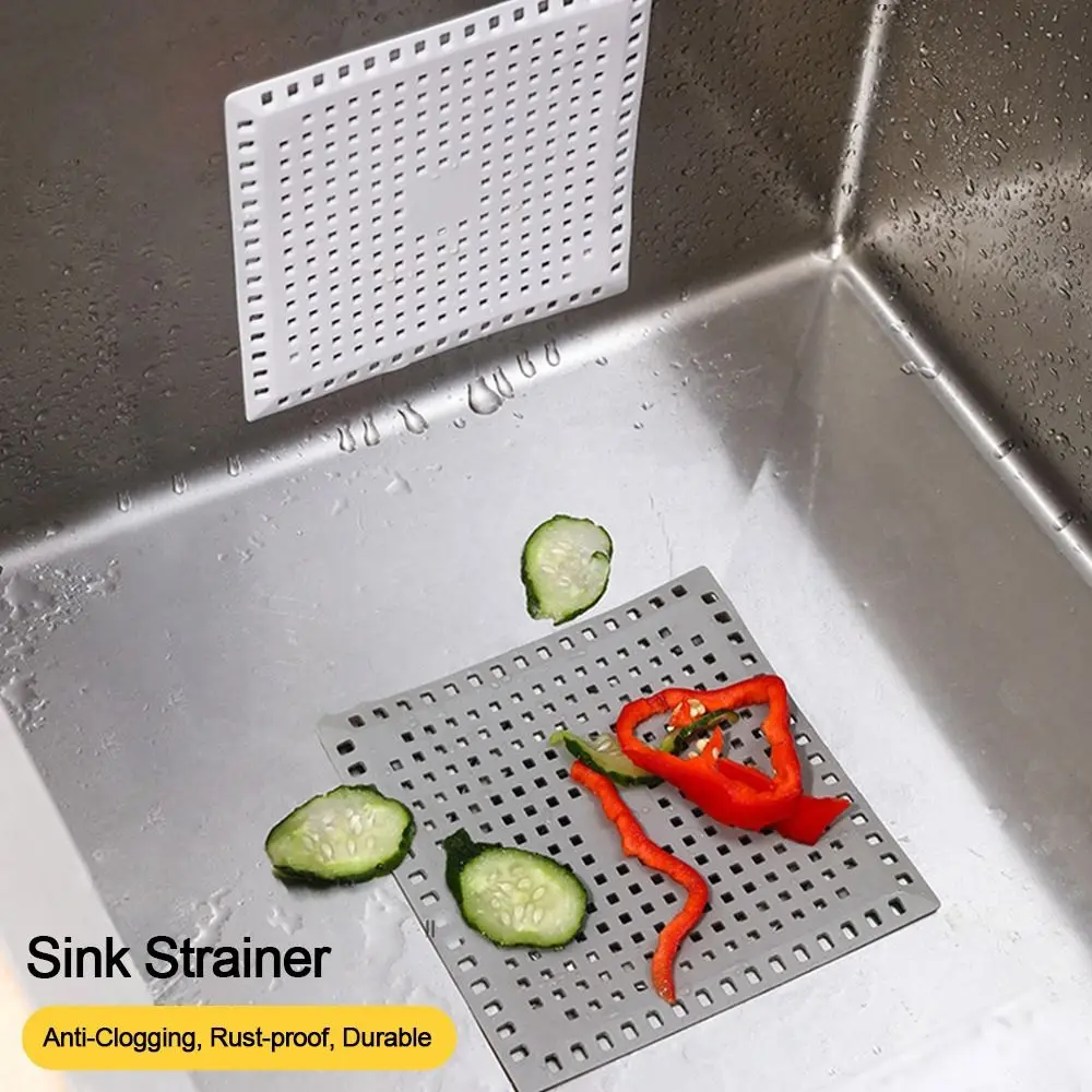 New Kitchen Sink Strainer Filter Sewer Outfall Anti-clogging Sealing Pad Bathroom Floor Drain Strainer Shower Drain Pad Durable