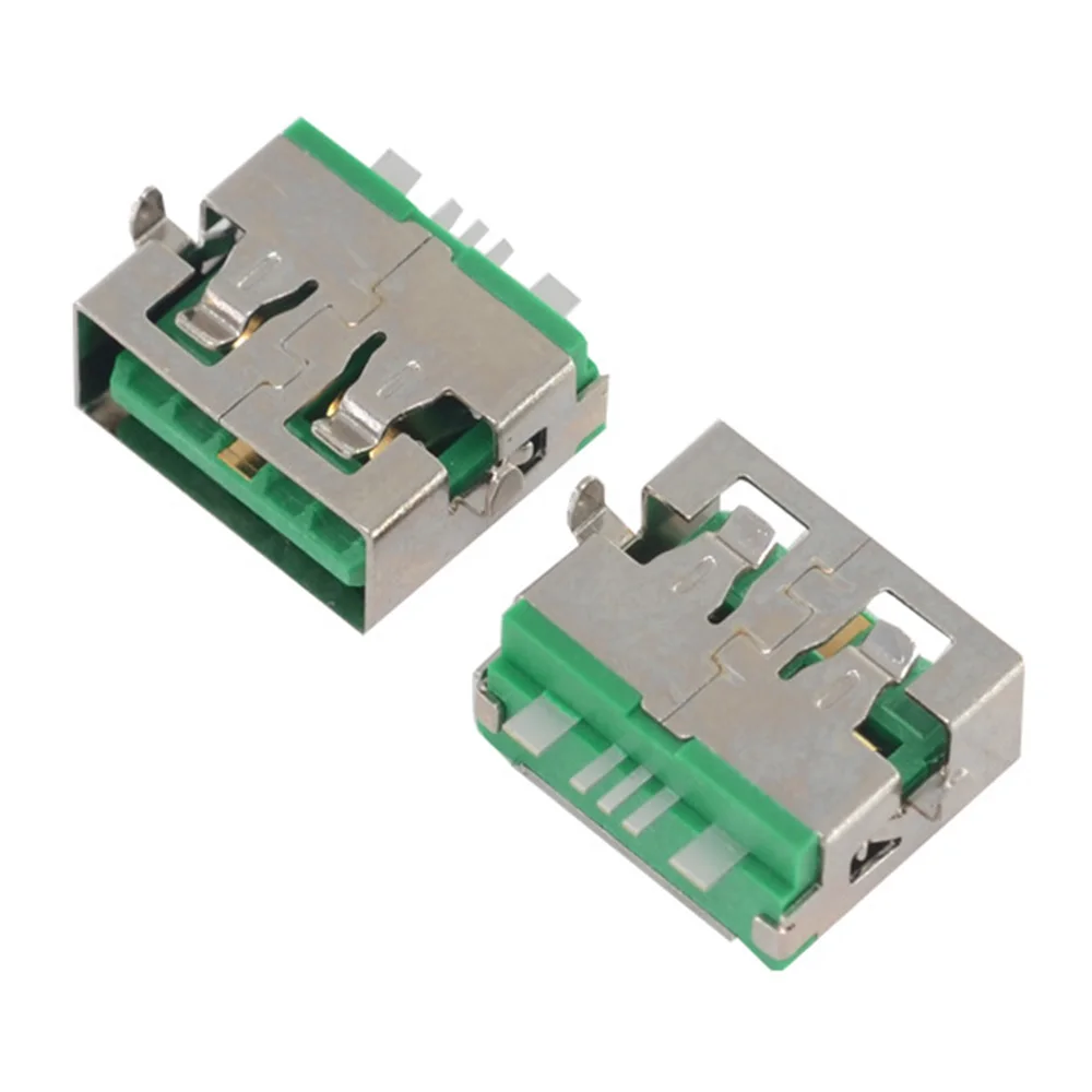 

100PCS 5P USB 5A High Current Female Seat 5PIN Sink Plate 1.9MM USB A Type Female Fast Charging Socket Connector Port USB-A Jack
