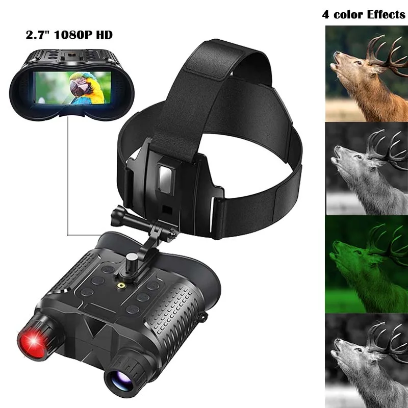 NV8160 Night Vision Binoculars 1080P NV8000 Digital Infrared Hunting Telescope with Helmet Mounting Bracket Adapters 4